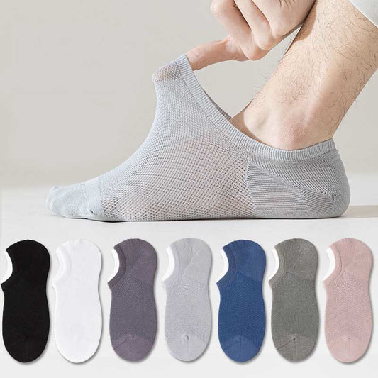 Schweißableitende, unsichtbare Socken (7 Paar) - Mehrfarbig - EU38-44 (US5-10) - image 0