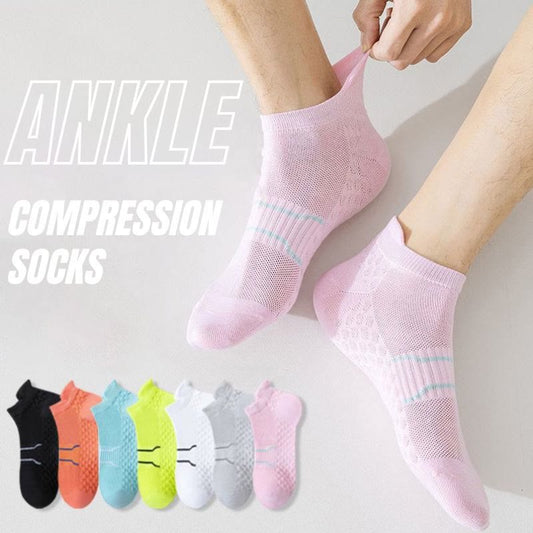 Schnelltrocknende Sport-Knöchelkompressionssocken (4 Paar) - image 0