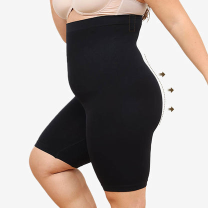 Kompressionsshorts mit hoher Taille in Übergröße