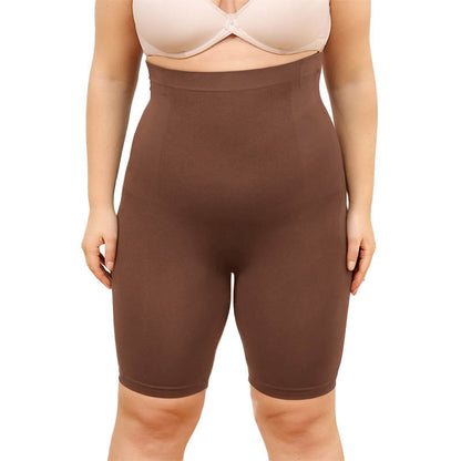 Kompressionsshorts mit hoher Taille in Übergröße