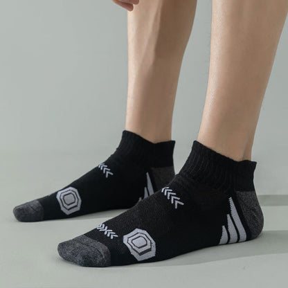 Modische Knöchel-Kompressionssocken in Übergröße (5 Paar)