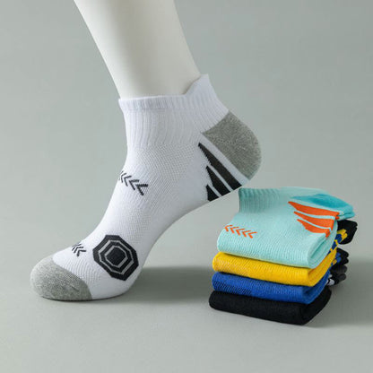 Modische Knöchel-Kompressionssocken in Übergröße (5 Paar)