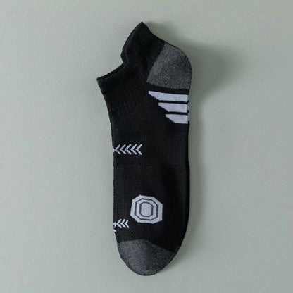 Modische Knöchel-Kompressionssocken in Übergröße (5 Paar)