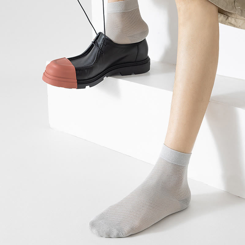 Viertelsocken aus Eisseide in Übergröße (5 Paar)
