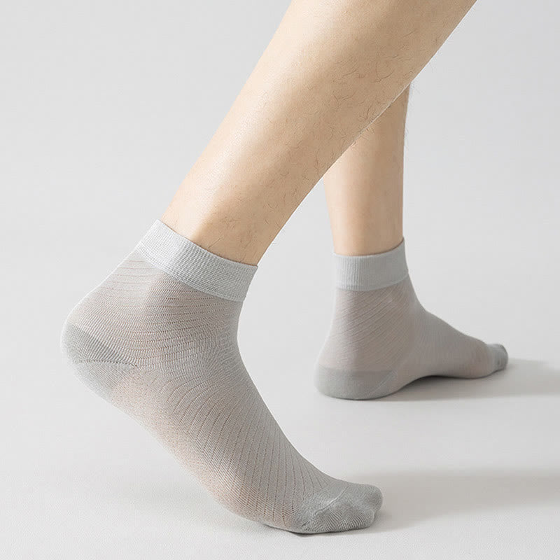 Viertelsocken aus Eisseide in Übergröße (5 Paar)
