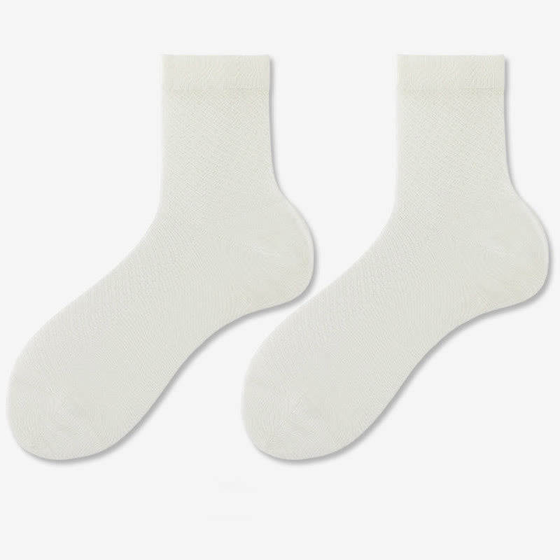Weiche Viertelsocken (5 Paar) - Weiß - EU38-44 (US5-10) - image 8