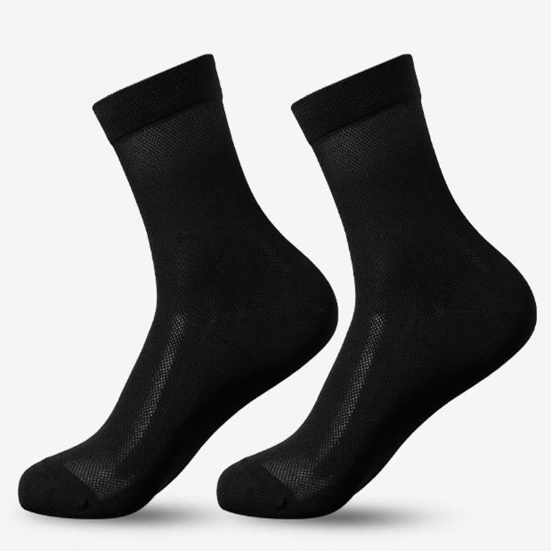Klassische Viertelsocken aus Mesh (5 Paar) - Schwarz - EU38-45 (US5-11) - image 6