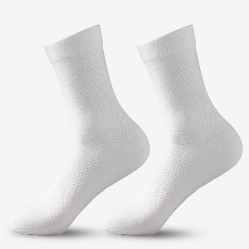 Klassische Viertelsocken aus Mesh (5 Paar) - Weiß - EU38-45 (US5-11) - image 8
