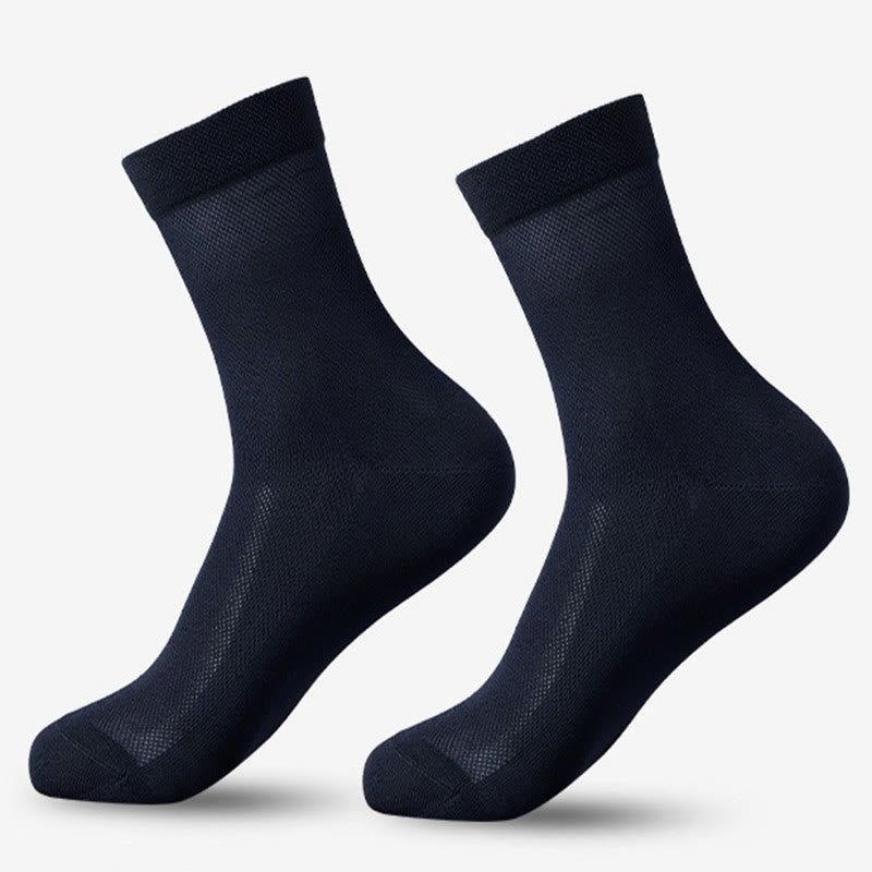 Klassische Viertelsocken aus Mesh (5 Paar) - Marineblau - EU38-45 (US5-11) - image 5