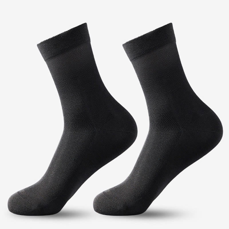 Klassische Viertelsocken aus Mesh (5 Paar) - Dunkelgrau - EU38-45 (US5-11) - image 7