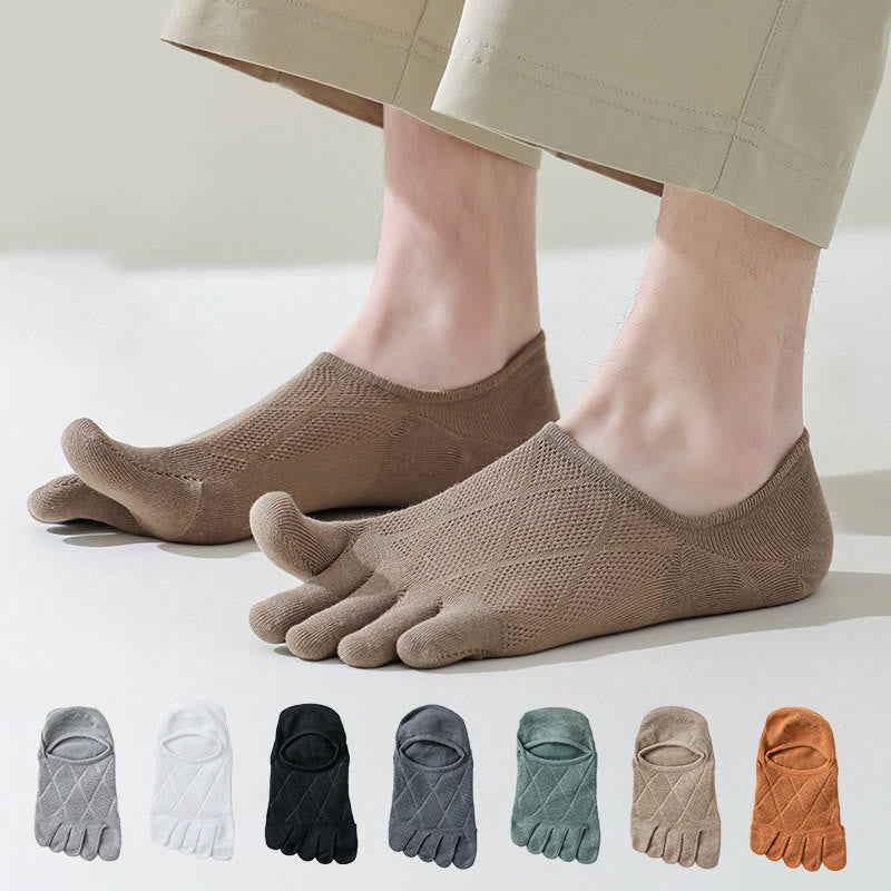 Socken mit Diamantmuster (7 Paar) - Mehrfarbig - EU39-44 (US6-10) - image 0