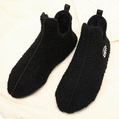 Einfarbige Plüsch-Slipper-Socken in Übergröße - image 7