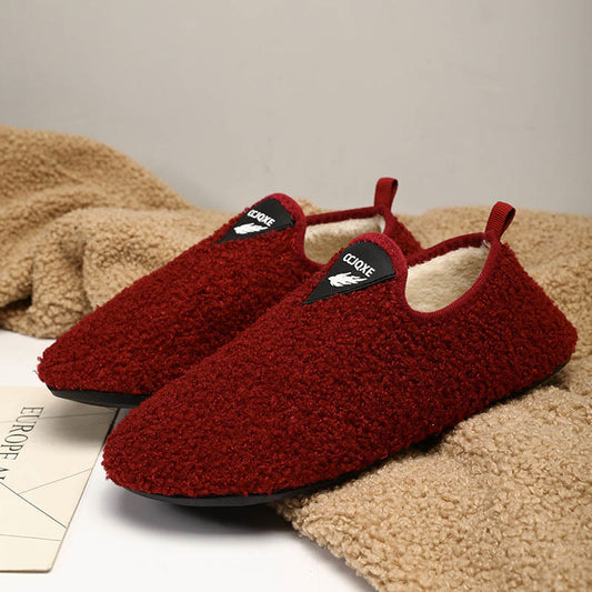 Weiche Hausschuhsocken in Übergröße - Wein - 3XL - image 0