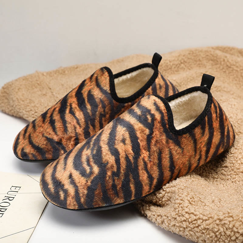 Tiger-Hausschuhsocken in Übergröße - Braun - 3XL - image 3