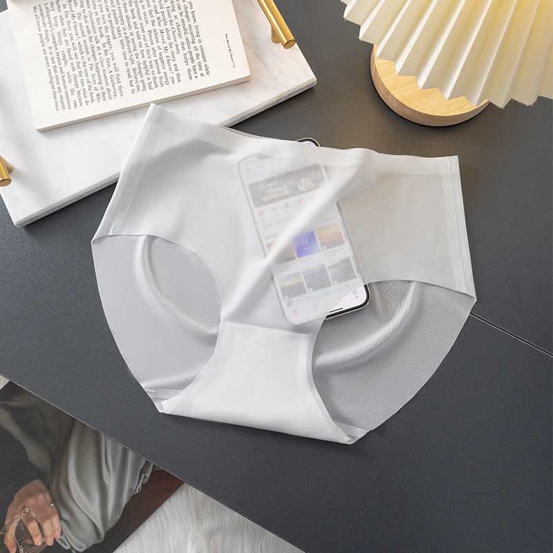 Nahtlose, dünne Slips (3er-Pack) - Blau - XL - image 4