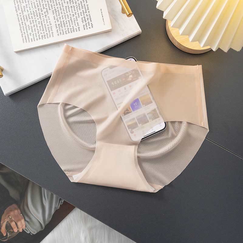 Nahtlose, dünne Slips (3er-Pack) - Khaki - XL - image 8