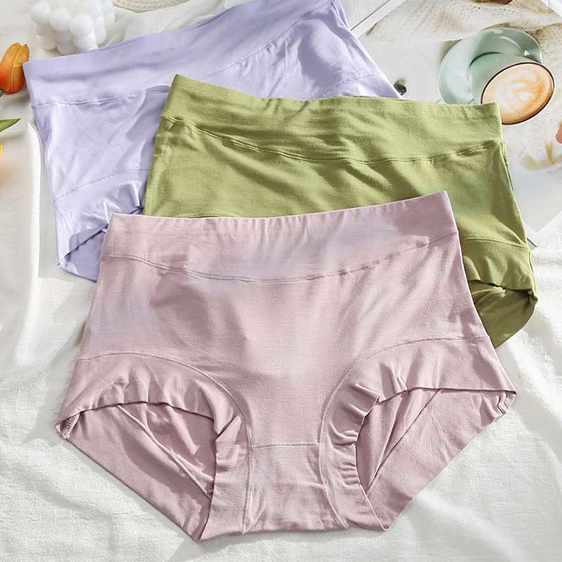 Weiche Höschen mit hoher Taille in Übergröße (3er-Pack)