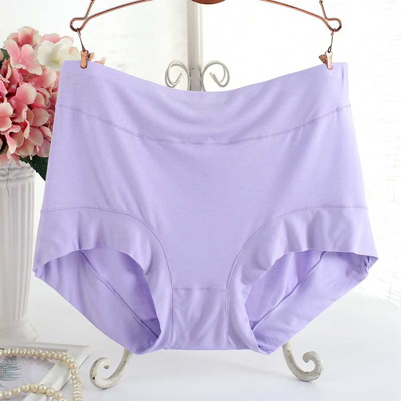 Hochtaillierte, weiche Slips (3er-Pack) - Hellviolett - XL - image 3