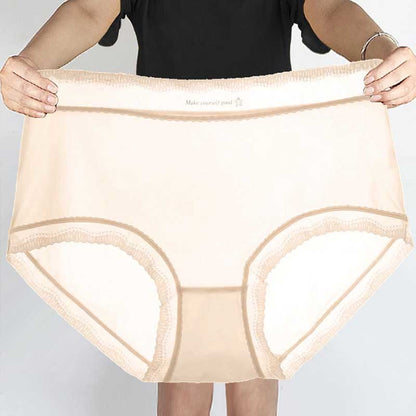 Slips aus Eisseide mit hoher Taille in Übergröße (5er-Pack)