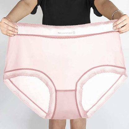 Slips aus Eisseide mit hoher Taille in Übergröße (5er-Pack)