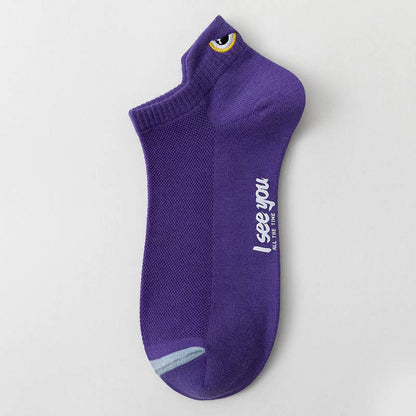 Knöchel-Kompressionssocken im modischen Design in Übergröße (10 Paar) - Lila - EU39-44 (US6-10) - image 13