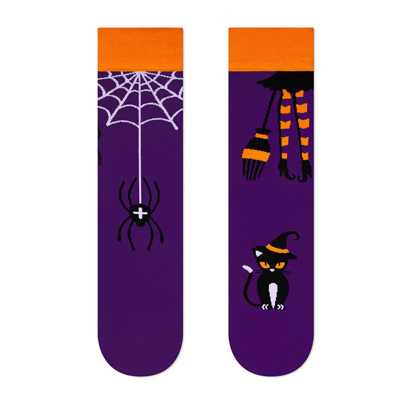 Neue Halloween-Crew-Socken in Übergröße (4 Paar) - image 9