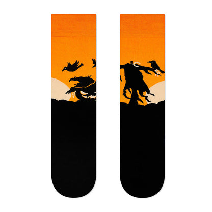 Neue Halloween-Crew-Socken in Übergröße (4 Paar) - image 8