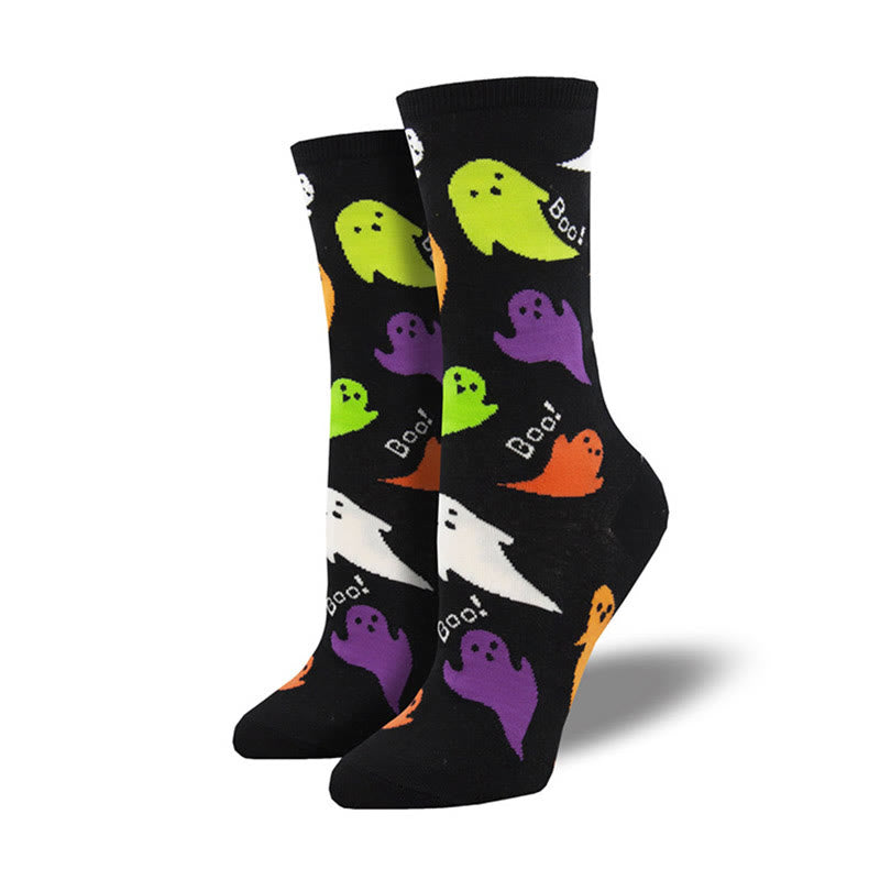 Übergröße Hexengeist-Halloween-Crew-Socken (4 Paar) - Schwarz - EU36-42 (US3-8,5) - image 4