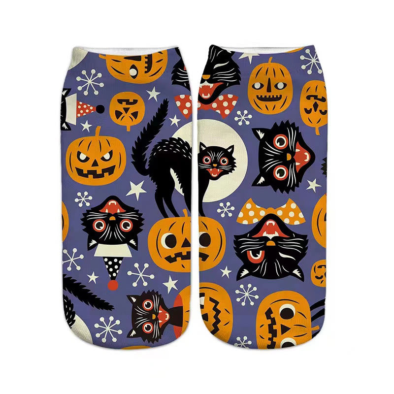 3D-Halloween-Viertel-Socken in Übergröße (5 Paar) - image 5