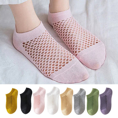 Mesh-Atmungsaktive Knöchelsocken (8 Paar) - Mehrfarbig - EU36-40 (US3-7) - image 0