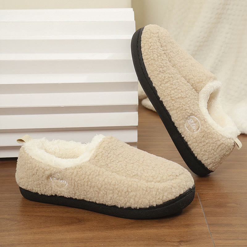 Warme Hausschuhsocken in Übergröße mit einfarbiger Optik - image 9