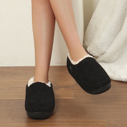Warme Hausschuhsocken in Übergröße mit einfarbiger Optik - Schwarz - US 10-11 - image 3