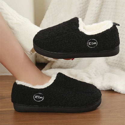 Warme Hausschuhsocken in Übergröße mit einfarbiger Optik - image 4