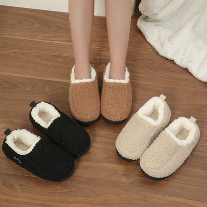 Warme Hausschuhsocken in Übergröße mit einfarbiger Optik - image 0