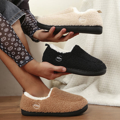 Warme Hausschuhsocken in Übergröße mit einfarbiger Optik - image 5