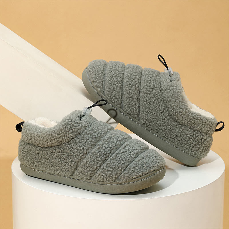 Slipper-Socken mit Kordelzug in Übergröße - Grau - US 10-11 - image 9
