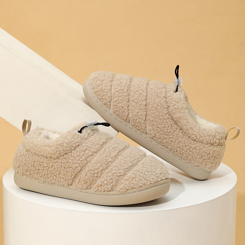 Slipper-Socken mit Kordelzug in Übergröße - Khaki - US 10-11 - image 8