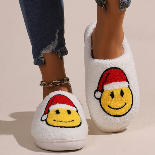 Hausschuhe mit Smiley-Motiv in Übergröße - image 0
