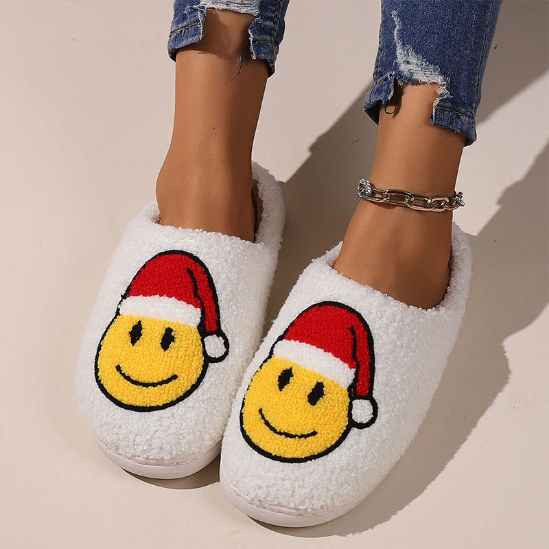 Hausschuhe mit Smiley-Motiv in Übergröße - image 3