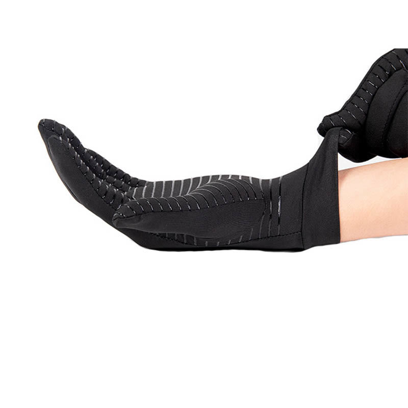 Schwarze Kompressions-Fahrradhandschuhe - image 3
