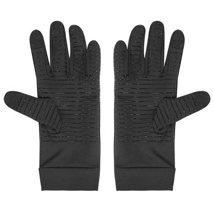 Schwarze Kompressions-Fahrradhandschuhe - image 6