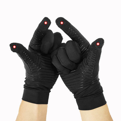 Schwarze Kompressions-Fahrradhandschuhe - Touchscreen-kompatibel - XL - image 2