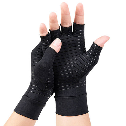 Fingerlose Kompressionshandschuhe aus Kupfer