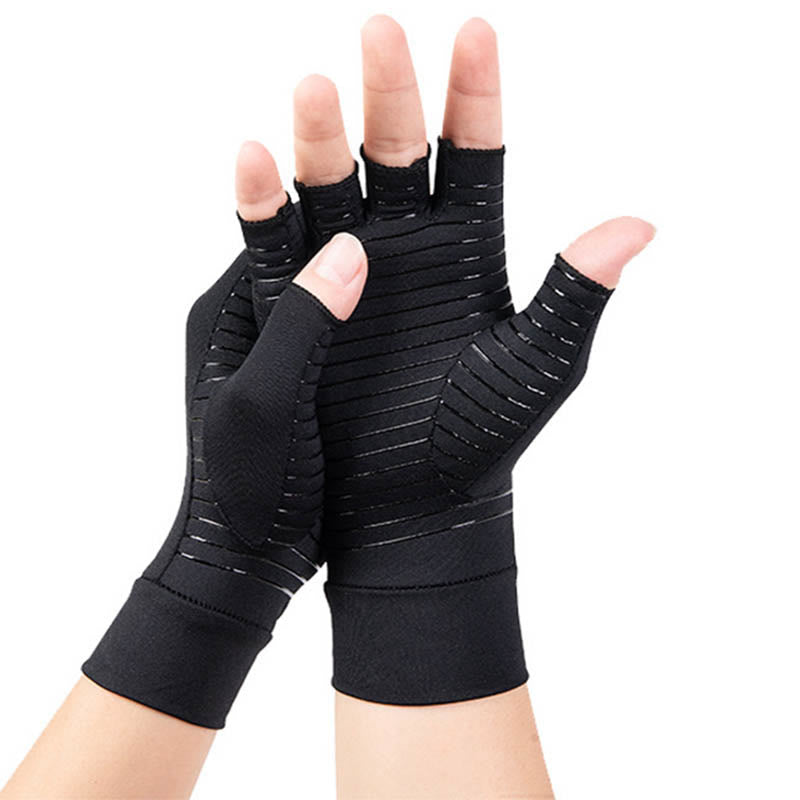 Bandage Fingerlose Kupfer-Kompressionshandschuhe - image 1