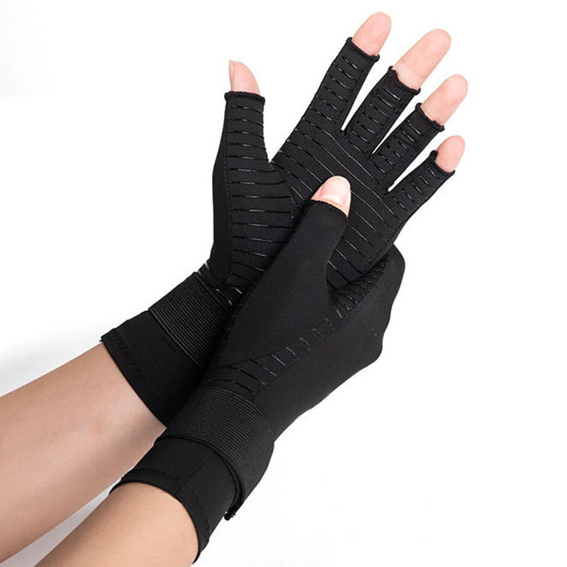 Bandage Fingerlose Kupfer-Kompressionshandschuhe