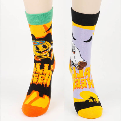 Kreative Halloween-Crew-Socken in Übergröße (4 Paar) - image 3