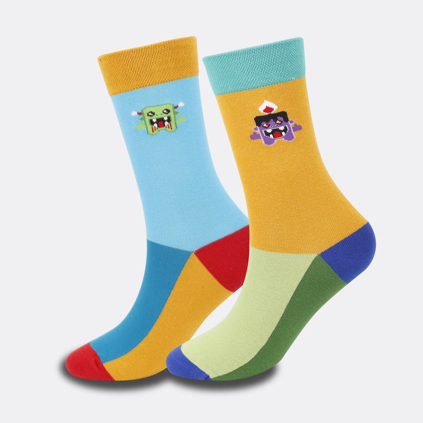 Kreative Halloween-Crew-Socken in Übergröße (4 Paar) - image 7