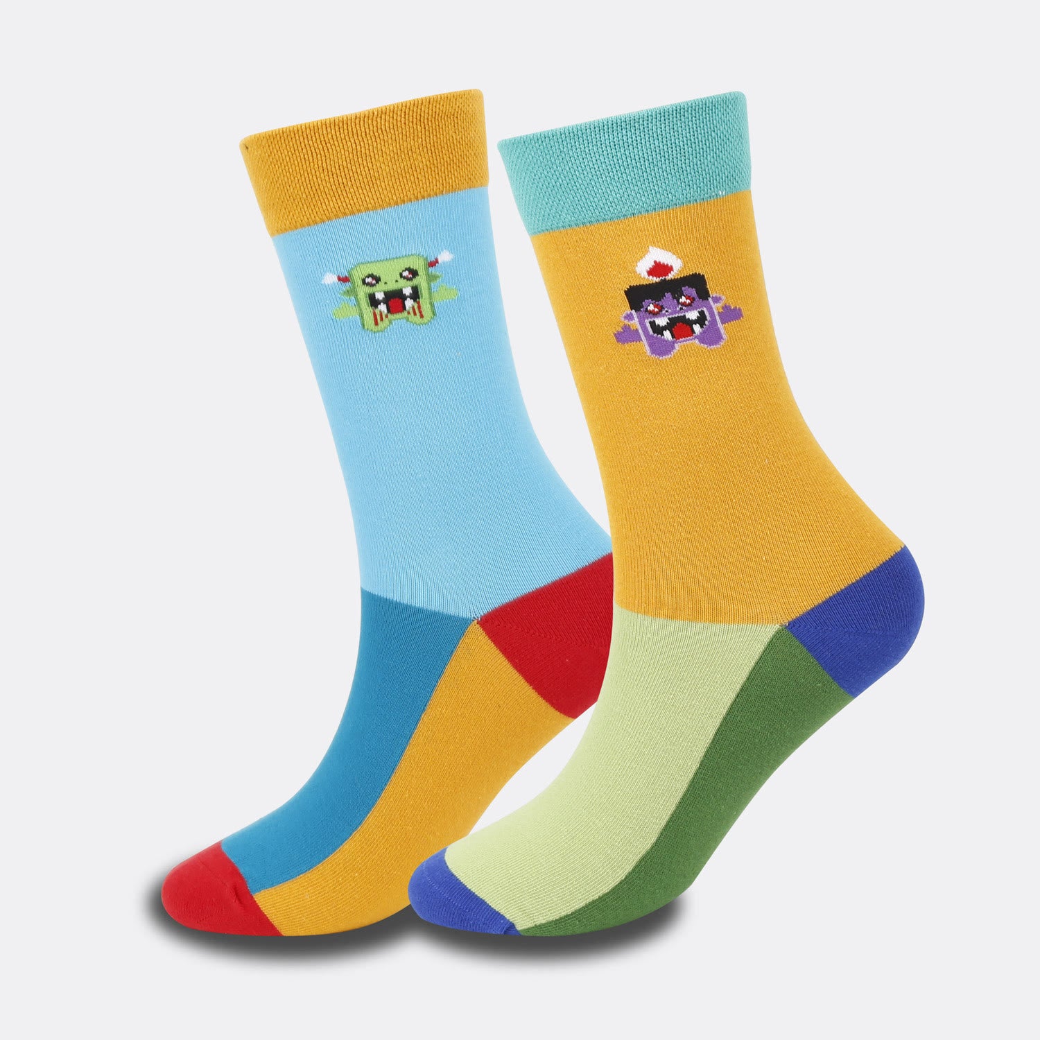 Kreative Halloween-Crew-Socken in Übergröße (4 Paar) - image 7