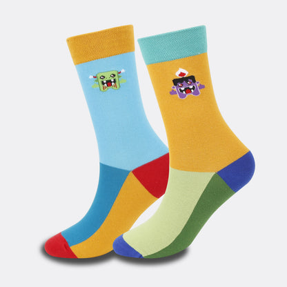 Kreative Halloween-Crew-Socken in Übergröße (4 Paar) - image 7