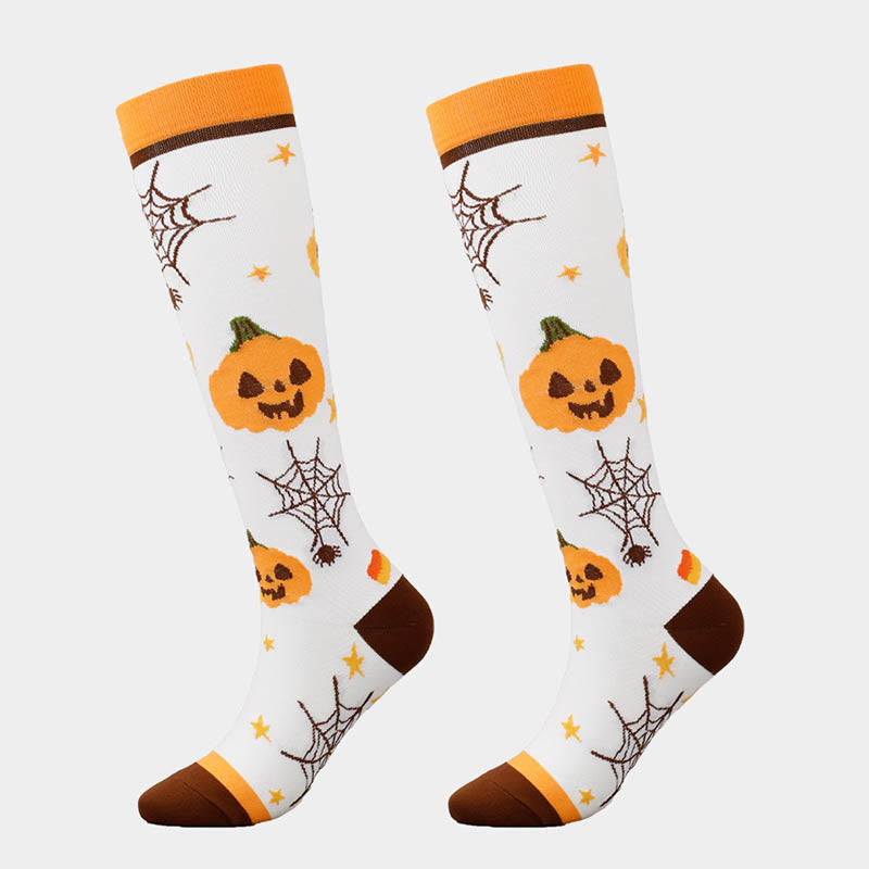 Lustige Halloween-Kompressionsstrümpfe (6 Paar) - image 7